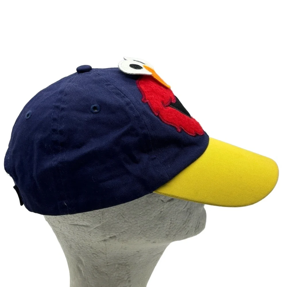 Sesame Street Elmo Hat Youth SeaWorld Busch Gardens 2015 Blue Yellow Baseball